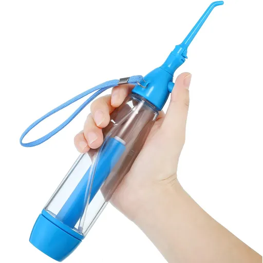 Water Dental Flosser for Teeth Oral Irrigator Water Teeth Cleaner Non Electric Portable Affordable Oral Irrigator Cordless Manual