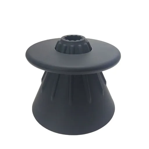 Coffee Filter Cup Food Grade Silicone Conical Coffee Dripper with Isolation Ring for Home Black