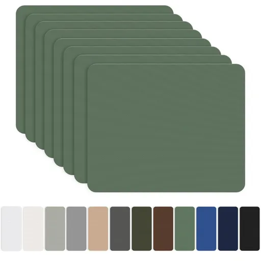 8 Pieces 7.87 x 5.9 inch Nylon Repair Patches Nylon Fabric Patch Self-Adhesive Fabric Repair Tape Waterproof Lightweight Outdoor Gear Patch Kit for Down Jacket Clothing Tent Bag - Green - Size 8 Pieces