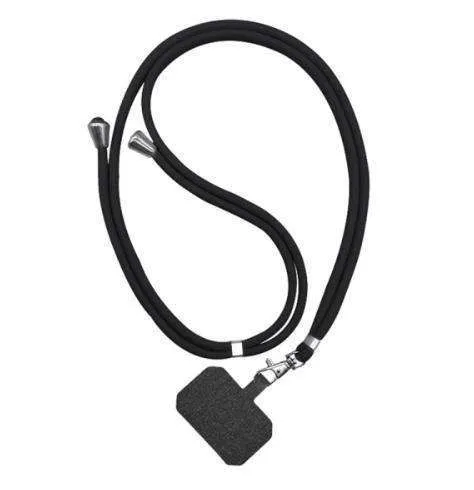 Nylon Phone Lanyard Rope for Universal Crossbody Mobile Phones, Black
