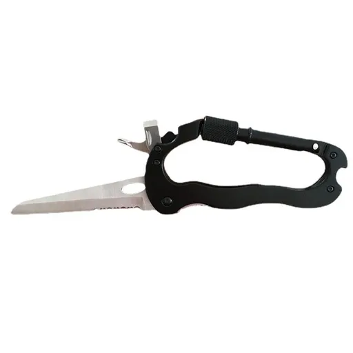 Carabiner with Pocket Knife, Window Breaker Folding Knives and Screwdriver, Survival Gear for Outdoor Camping Hiking for Men