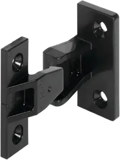 Hafele Keku Push-On Fitting Set - Bracket Connectors for False Front Panels, Cabinet Drawers, & Furniture (Screws Not Included)
