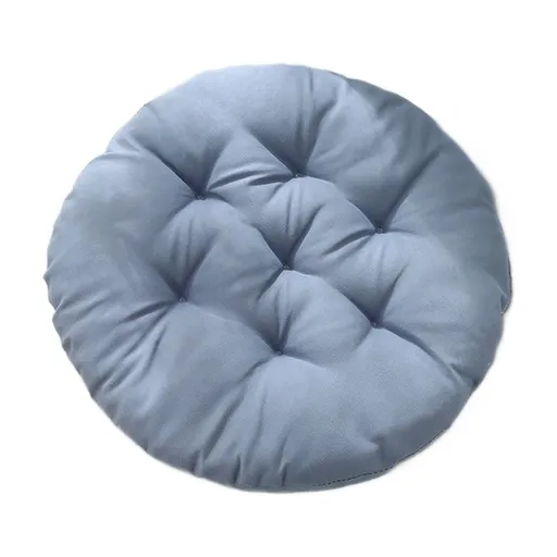 Round Corduroy Bar Stool Cushion, Soft Indoor Chair Pad, Comfortable Seat Cushion for Home, Office and Floor Use, Grey