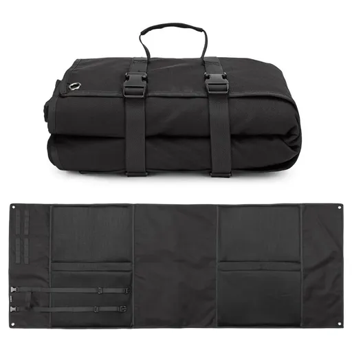 Black Portable Outdoor Tactical Shooting Mat - Field Training, Camping, Picnic & Moisture-Proof Nap Pad (200x73 cm / 78x28.5 inches)