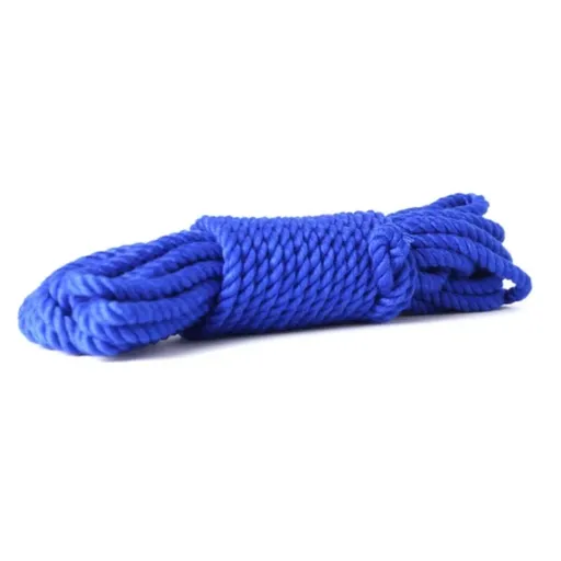 House Of Dasein 8M Handmade Bamboo Silk Rope Bdsm Bondage Binding Role-Playing Sex Toy - Blue