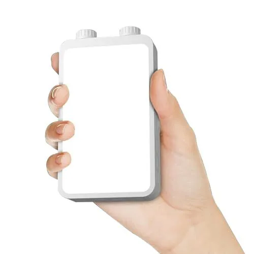 Portable LED Fill Light for Night Portraits, Travel Vlogs, Live Streaming & More (White)