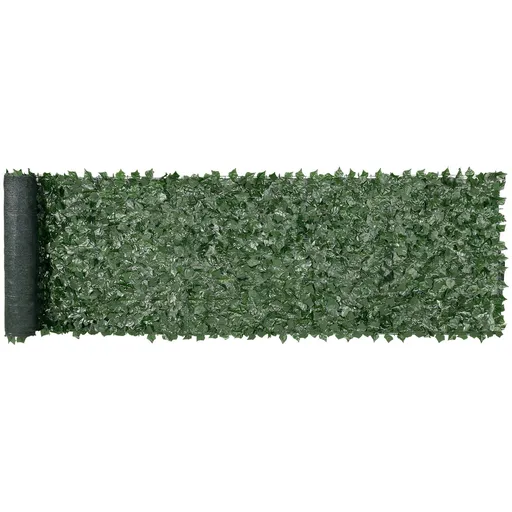 Artificial Ivy Privacy Fence 1 x 4m Green Wall Screen Faux Hedge Vine Leaf Fence with Mesh Backing for Outdoor Garden Yard Balcony