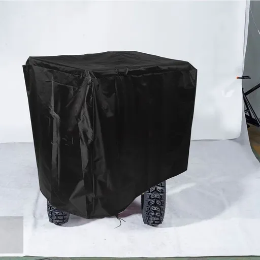 ATV Cover Black Fabric 140X91X66cm Waterproof Protection for Outdoor Indoor Storage