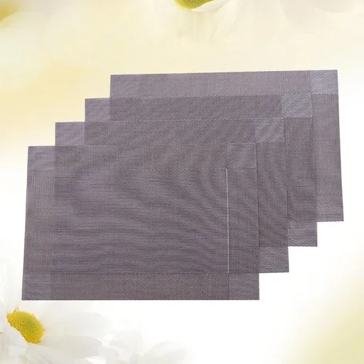 8Pcs Heat Resistant Place Mats PVC Thermal Insulation Table Mats for Hotel Store