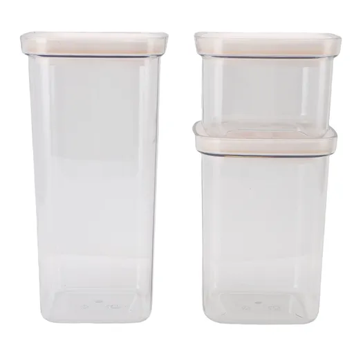 Cereal Storage Container Reusable Plastic Transparent Multipurpose Sealed Grain Can for Cereal Grains 8 Packs 2000ml X 1+1300ml X 2+600ml X 5