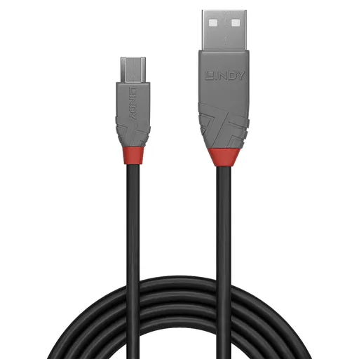 LINDY .5m USB2 A-Micro-B Anthra Line