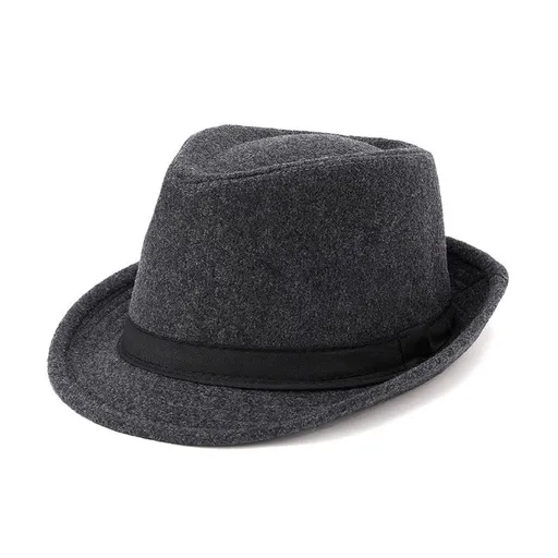 Men Woolen Topper Hat Hat Xiangfang Warm Winter Grey All yards