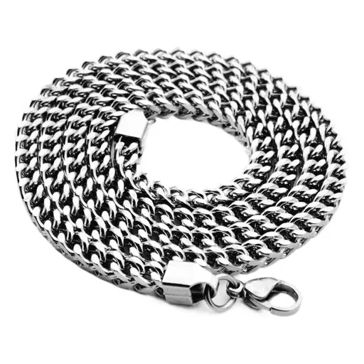 Friends Men Stainless Steel Square Chain Necklace Gold 3mm-50cm