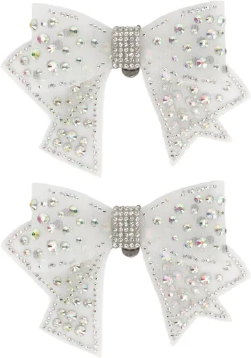 2 Pieces Bow Shoe Clips, Decorative Clips Rhinestone Buckle Shoes Decorations for Woman and Girl