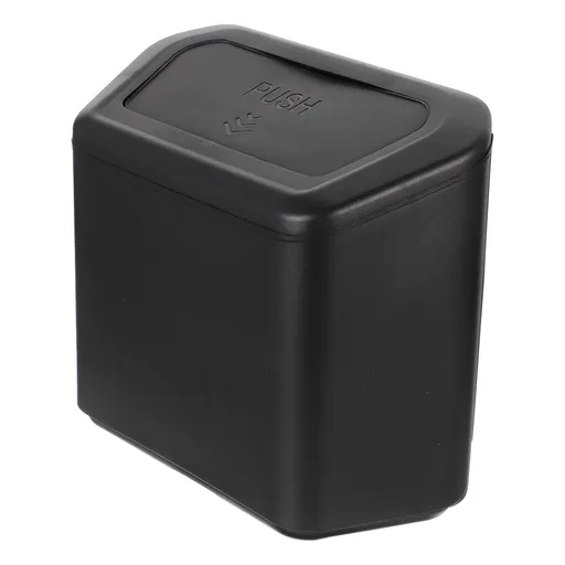 1Set Trash Holder for Car Rectangular Black Plastic with for Drivers