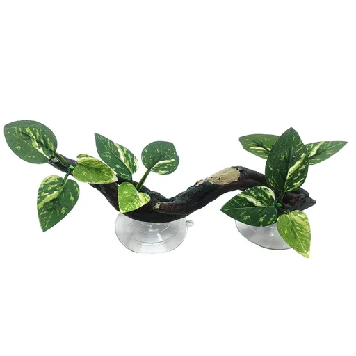 Reptile-Climbing Branch Plant Suction Cup Aquariums Decoration Simulate Aquatic-Plant Reptiles Tree for Climbing Tree Decor