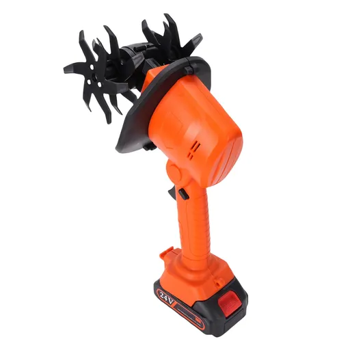 Electric Tiller Handheld Battery Powered Cordless Garden Cultivator for Lawn Soil Cultivation EU Plug