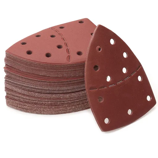 70PCS Hook and Loop Mouse Sander Pads Assorted Grits 40/60/80/120/180/240/320 for Multi-Sanders
