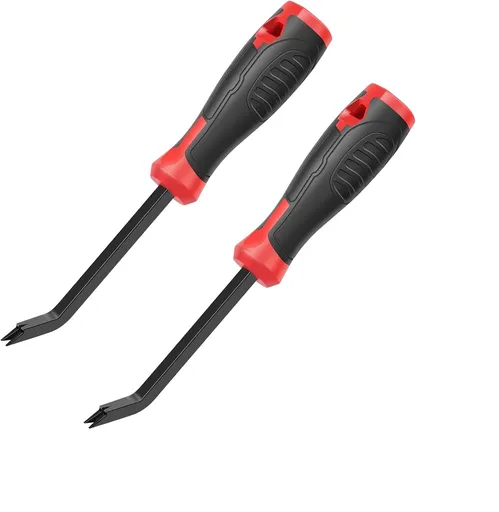 Staple Remover,Heavy Duty Staple Remover,Upholstery Stapler Puller Lifter Tool for Carpet,Wood,Hardwood Floors,Construction,Furniture（2pcs ）