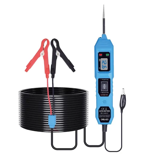 Automotive Circuit Tester, 6 to 24V Diagnostic Probe for Continuity Polarity and Short Circuit Testing with Cable, 16 ft