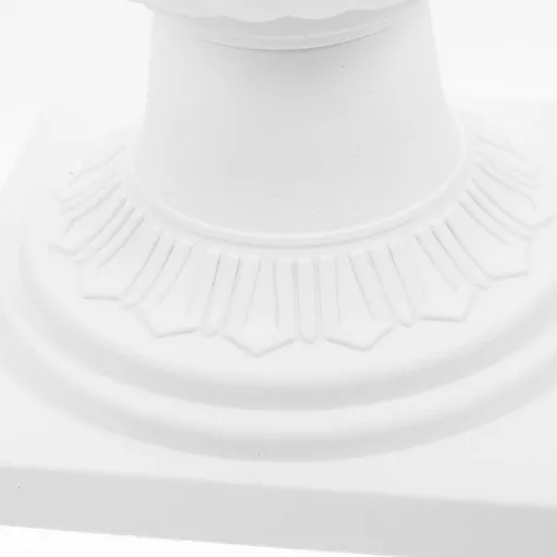Roman Style Plastic Urn Planter White Pedestal Vase for Wedding Floral Display