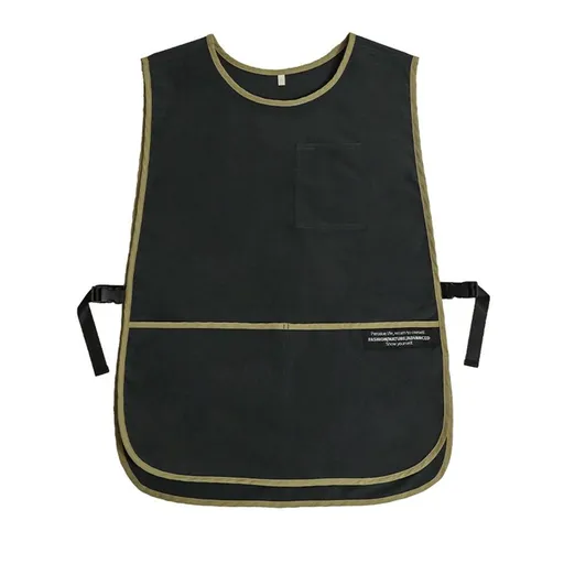 Waterproof Unisex Work Apron Ultralight Chef Waiter Work Overalls Apron for Women Men with Pockets Adjustable Buckle Design Hair Stylist Apron for Garden Cooking