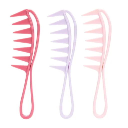 3Pcs Wide Tooth Comb, Large Tooth Combs Wide Tooth Curl Comb Shark Teeth Hair Hairstyle Tool for Curly Wet Wavy Thick Hair