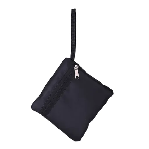Portable Children Kids Mesh Drawstring Backpack Outdoor Beach Shell Toy Storage Bag (Black)