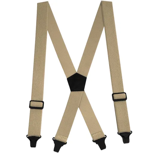 3.8cm four clip heavy-duty work shoulder strap X-shaped invisible back strap adjustable back strap beige