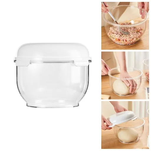 Pizza Dough Proofing Box with Lid,Clear Transparent Dough Rising Container for Bread, Sourdough&Pizza Making,Non-Stick Stackable Fermentation Box for Easy Dough Storage and Proofing
