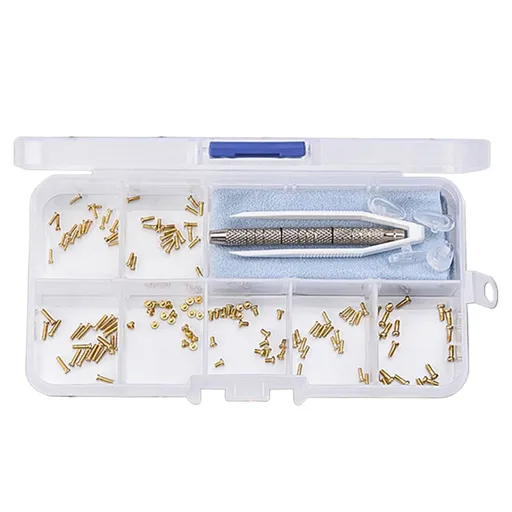 1 Set Of Glasses Screws A Set Of Eyeglass Screws 1 Set Glass Screws Screwdriver Kits Glasses Repair Kit Glasses Screws Tiny Screws For Glasses One Size Gold