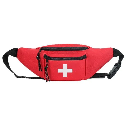 36 x 10 x 14CM Extra Large Empty First Aid Kit Waist Pack –Waterproof Thickened Oxford Cloth Emergency Medical Crossbody Bag for Outdoor Activity