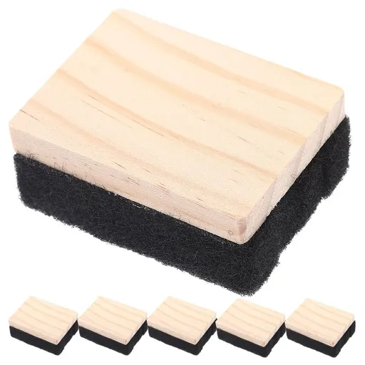 6-Pack Multi-Color Chalk Erasers, Simple Design for Office and Classroom Whiteboard Cleaning, 2.36 x 1.77 x 0.98 Inches