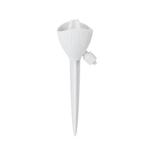 5-PCS White Automatic Plant Watering Spikes with Adjustable Flow Control Universal Fit 5 Pack for Indoor and Outdoor Potted Plants Reliable Gardening Solution for Local Homes