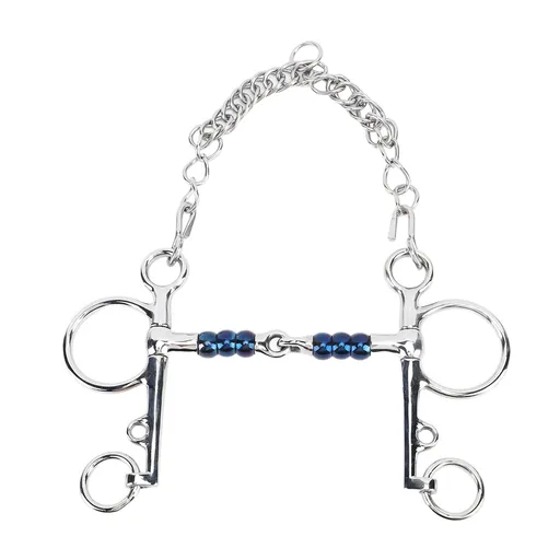 Horse Mouth Bit 125mm Stainless Steel Horse Snaffle Bit for Training Equestrian Equipment Racing Accessory