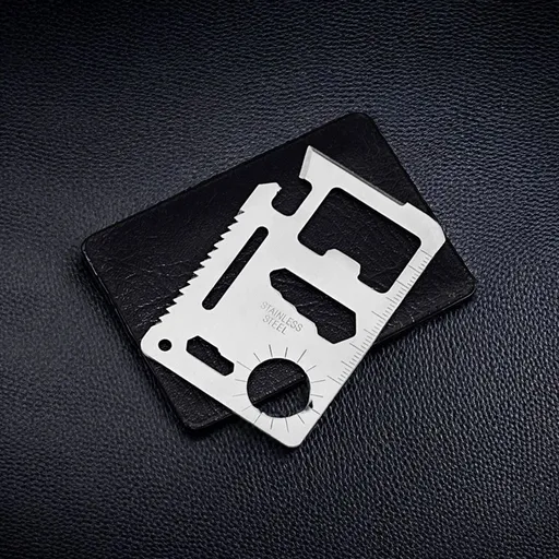 11-in-1 Survival Credit Card Multitool By – Stocking Stuffer Christmas Gift - Multipurpose Tactical Wallet Tool With Bottle Opener