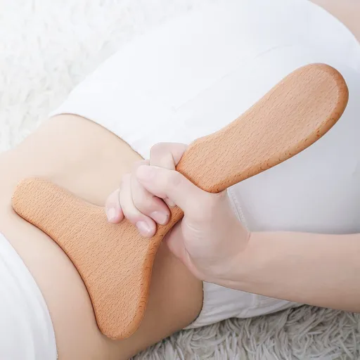Massage Tool Wooden Lymphatic Drainage Massager One-Handed Body Sculpting Tools forAnti-Cellulite,Gua Sha,Muscle Release