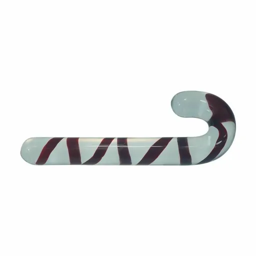 House Of Dasein Huge Pyrex Glass Dildo Christmas Candy Cane Anal Plug Dong