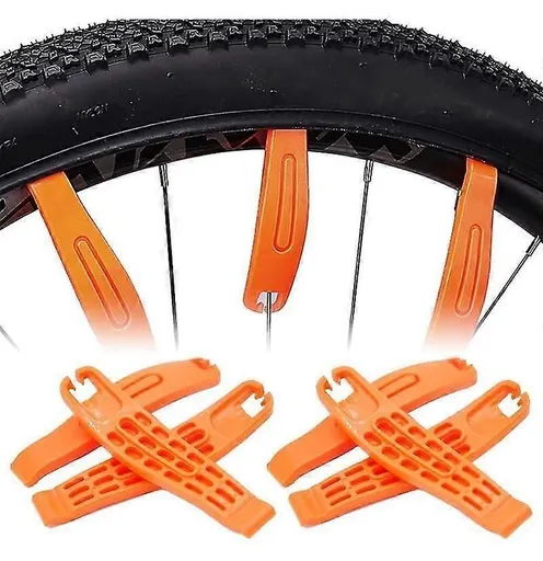 6 Piece Bike Tire Levers Plastic Lever Tools Durable Design Convenient Carrying Size