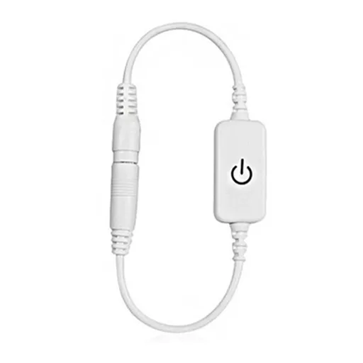 12‑24V 4A Mini LED Dimmer Touch Switch Single Color Light Emitting Diode Strip Light Brightness Controller On Off Switch White