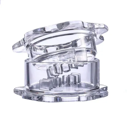 Garlic Twister 4th Gen – Garlic Mincer & Garlic Press in One - for Ginger, Herbs, Nuts & more, BPA-Free, Dishwasher Safe, 3–5 Clove Capacity - Clear