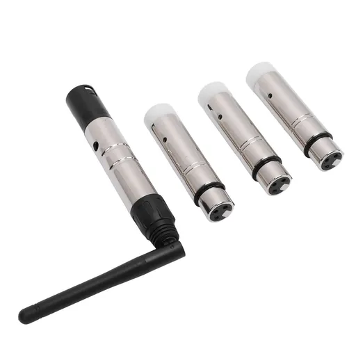 2.4G ISM 512 Wireless Transmitter Receiver 3 Pin Male Female 126 Channels Wireless 3 Receiver with 1 Transmitter for LED Stage Bar Party Light