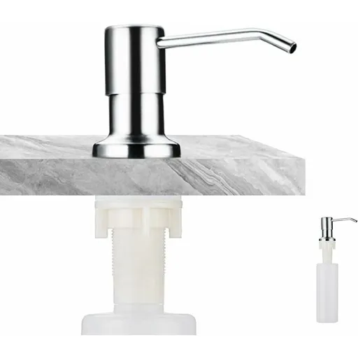 Soap Dispenser, Built-In Soap Dispenser, Stainless Steel Kitchen Sink Soap Dispenser, Built-In Soap Dispenser With