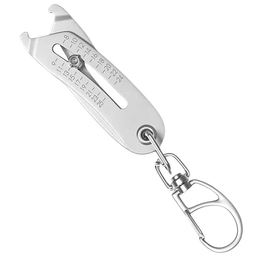 Portable Precise Thread Size Checker Keychain,Bolt and Nut Identifier Gauge Size Gauge Precise Bolt Size Finder Keychain