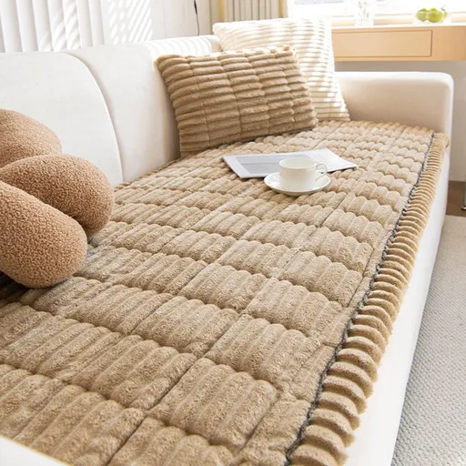 Washable Non Fuzzy Pet Sofa Cover For 3 Cushion Couch, Thick Soft Slipcover Protector For Dogs, 60x120cm