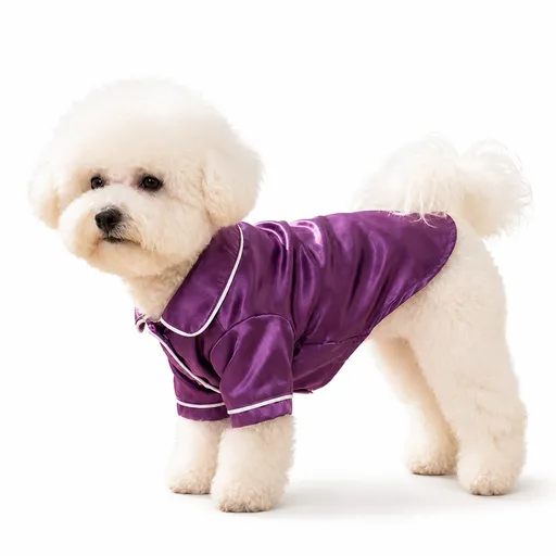 Purple Pet Pyjamas XL Size- Lightweight Acrylic Dog and Cat Sleepwear, Compact Indoor Loungewear for Small Pets, Spring and Summer Pet Clothing