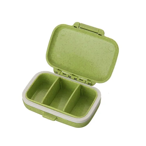 4PCS，Pill box detachable compartment Pill box free of bisphenol A, daily pill organizer/3 times a day/AM-PM travel pill organizer