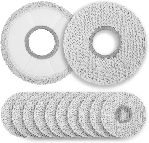 12 Pack Mop Pads Replacement for ECOVACS DEEBOT X5 PRO Omni Robot Vacuum Cleaner, X5 Pro Omni Mop Pads Washable Microfiber Pads