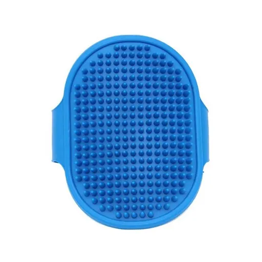 Pet Shampoo Bath Brush Soothing Massage Rubber Comb with Adjustable Ring Handle for Long Short Haired Dogs and Cats