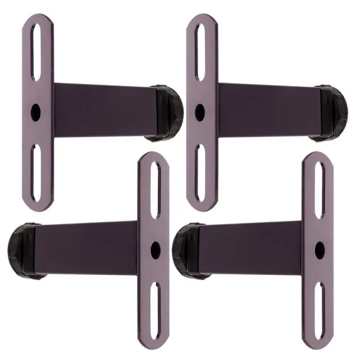 4-Pack Adjustable Bed Support Frames with Furniture Legs Risers for Twin Beds